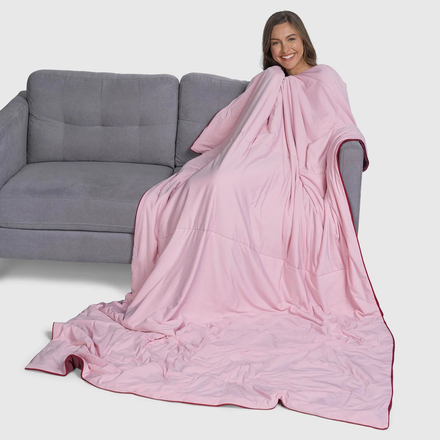 Pink/Burgundy Colour Block - Image 4