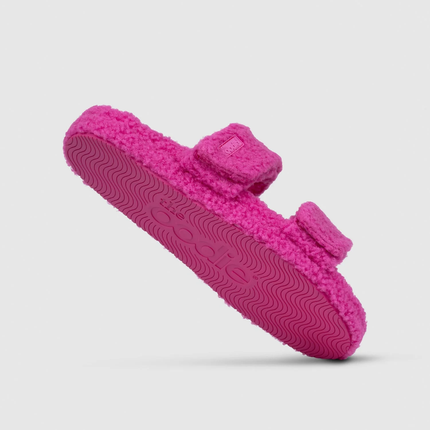 Pink Two Strap Sherpa Slide - Image 4